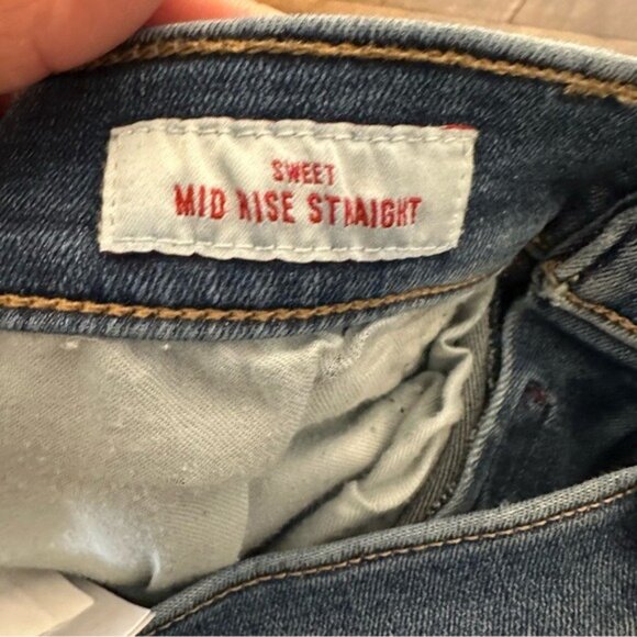Lucky Brand Mid Rise Sweet Straight Jeans Dark Wash Women Size 30R Nomadcore - Picture 8 of 9